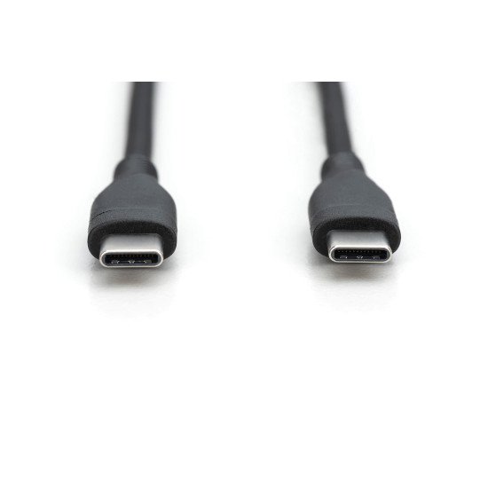 Digitus Câble de connexion USB-C en silicone, 2m, noir