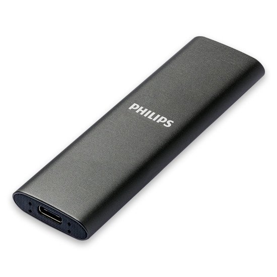 Philips FM02SS030P/00 lecteur à circuits intégrés externe 2 To USB Type-C 3.2 Gen 1 (3.1 Gen 1) Gris