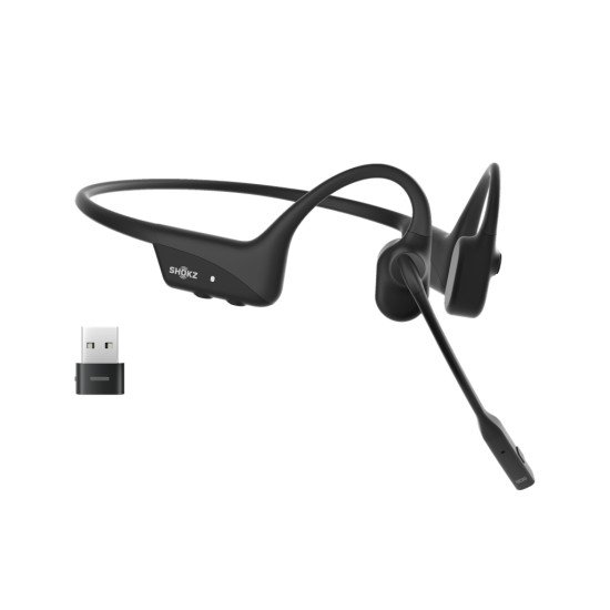 SHOKZ C120-AA-BK écouteur/casque Sans fil Crochets auriculaires Bureau/Centre d'appels USB Type-A Bluetooth Noir