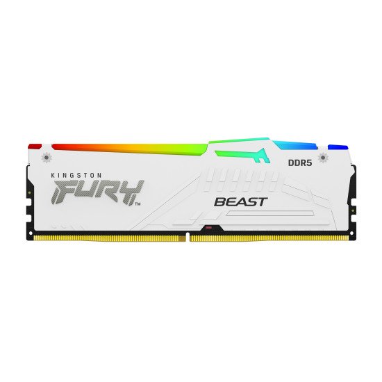 Kingston Technology FURY Beast 32GB 6000MT/s DDR5 CL30 DIMM (Kits de 2) White RGB EXPO