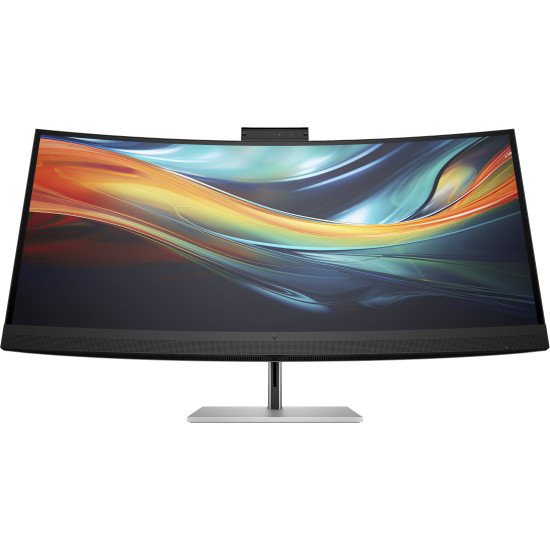 HP Series 7 Pro 39.7 inch 5K2K Conferencing Monitor-740pm écran PC 100,8 cm (39.7") 5120 x 2160 pixels 5K Ultra HD Noir, Argent