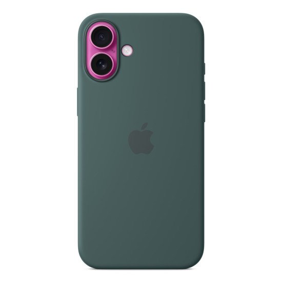 Apple Coque en silicone avec MagSafe pour iPhone 16 Plus - Vert lacustre