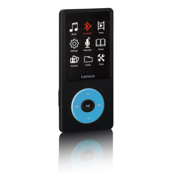 Lenco Xemio-860BU Lecteur MP3 8 Go Noir, Bleu