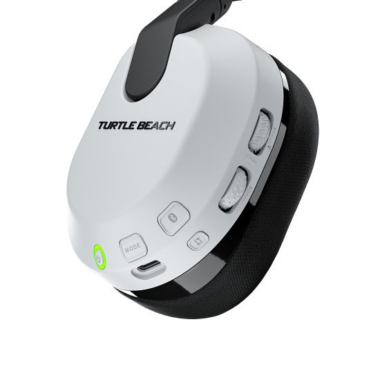 Turtle Beach Casque gaming amplifié multiplateforme sans fil Stealth 600 pour PS5, PS4, PC, Nintendo Switch et mobile - Bluetooth, 80 heures de batterie, microphone antibruit désactivable par basculement et écouteurs de 50 mm - Blanc