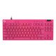 Logitech G PRO X TKL RAPID clavier Jouer USB QWERTY US International Rose