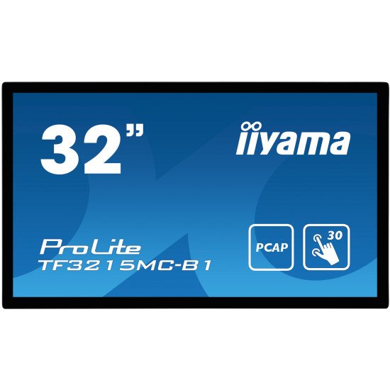 iiyama ProLite TF3215MC-B2 écran PC 80 cm (31.5") 1920 x 1080 pixels Full HD LED Écran tactile Kiosque Noir