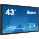 iiyama TF4339AS-B1AG affichage de messages Écran plat de signalisation numérique 108 cm (42.5") LED 500 cd/m² 4K Ultra HD Noir Écran tactile Intégré dans le processeur Android 24/7