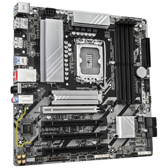 GIGABYTE B860M DS3H WIFI6E Carte mère - Processeurs Intel Core Ultra, VRM 5+1+2+1 phases, jusqu'à 9066MHz DDR5, 1xPCIe 5.0 + 1xPCIe 4.0 M.2, LAN 2,5 GbE, WIFI 6E, USB 3.2 Gen 2