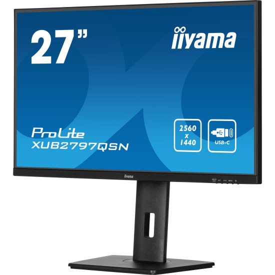 iiyama ProLite XUB2797QSN-B2 écran PC 68,6 cm (27") 2560 x 1440 pixels 2K Ultra HD LED Noir