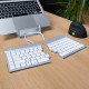 R-Go Tools Split RGOSBUSWLWH clavier Bluetooth QWERTY Nordique Blanc