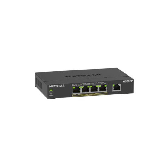 NETGEAR GS305Pv3 Non-géré Gigabit Ethernet (10/100/1000) Connexion Ethernet POE Noir