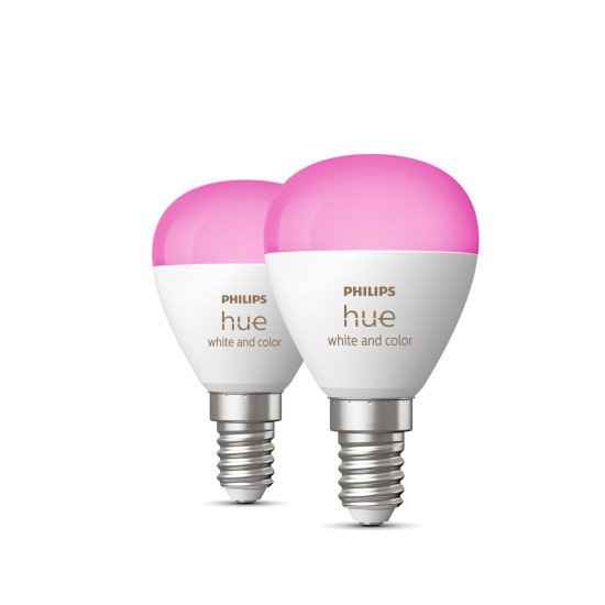 Philips Hue White and Color ambiance Sphérique - Ampoule connectée E14 - (pack de 2)