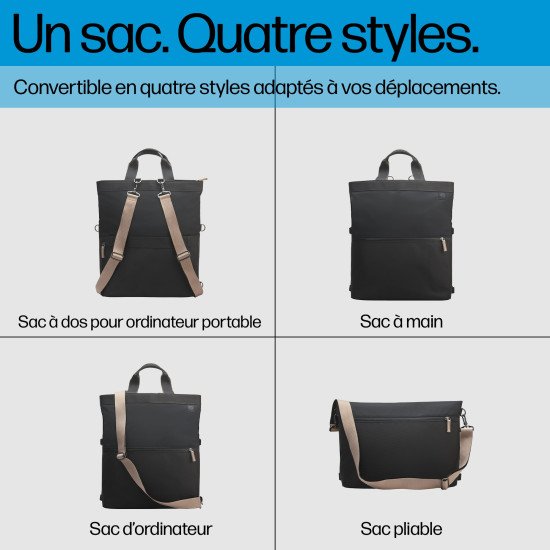 HP Sac forme sac à dos pour ordinateur portable convertible 14 pouces