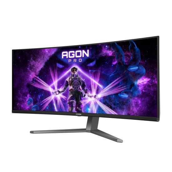 AOC AGON PRO AG346UCD écran PC 86,4 cm (34") 3440 x 1440 pixels Wide Quad HD QDOLED Noir, Gris