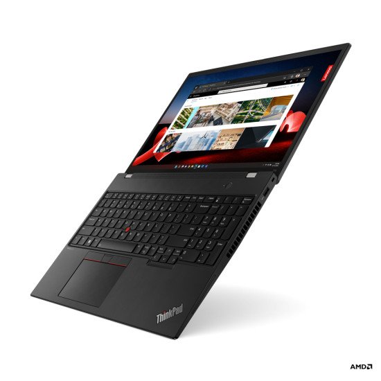 Lenovo ThinkPad T16 AMD Ryzen™ 5 PRO 7540U Ordinateur portable 40,6 cm (16") WUXGA 32 Go LPDDR5x-SDRAM 512 Go SSD Wi-Fi 6E (802.11ax) Windows 11 Pro Noir