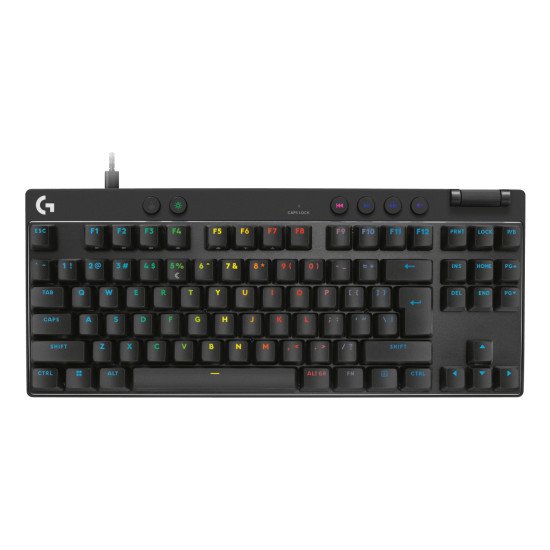 Logitech G PRO X TKL RAPID clavier Jouer USB QWERTY US International Noir