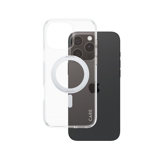 PanzerGlass CARE by PG SLV Kick/MagS iPhone16P 6.9 coque de protection pour téléphones portables Housse Transparent