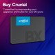 Crucial BX500 2.5" 4 To SATA 3D NAND