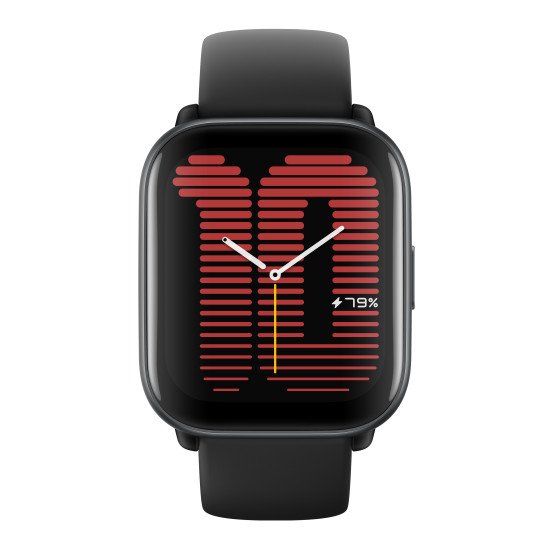 Amazfit Active 4,45 cm (1.75") AMOLED Numérique 390 x 450 pixels Écran tactile Noir GPS (satellite)