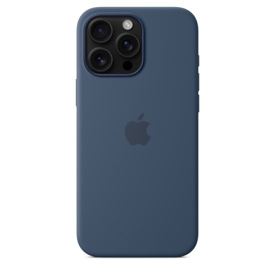 Apple Coque en silicone avec MagSafe pour iPhone 16 Pro Max - Denim