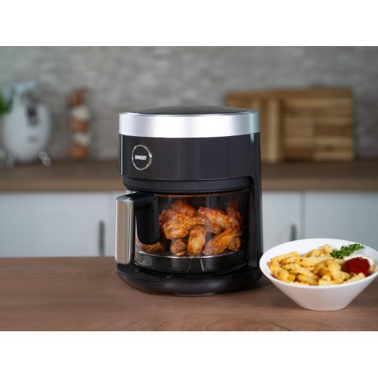 Unold 58695 friteuse Unique 4,5 L Autonome 1200 W Friteuse d'air chaud Noir