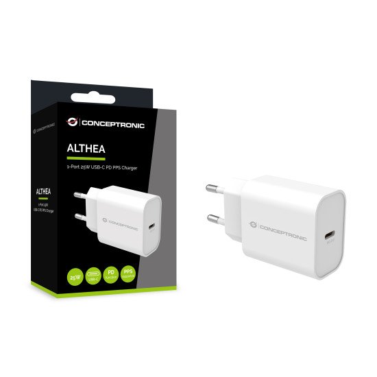 Conceptronic ALTHEA10W chargeur d'appareils mobiles Universel Blanc Secteur Charge rapide Intérieure