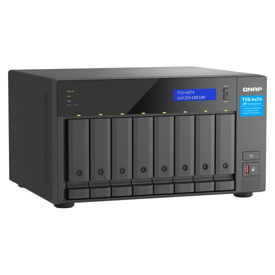 QNAP TVS-H874T-I9-64G serveur de stockage NAS Tower Intel® Core™ i9 64 Go DDR4 HDD QNAP QTS Noir