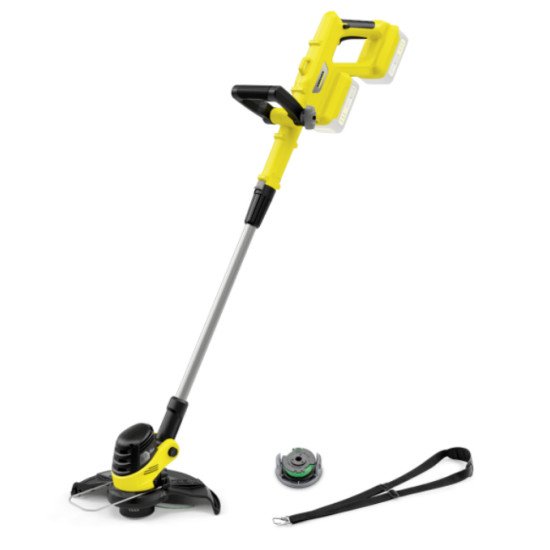 Kärcher LTR 3-18 DUAL 30 cm Batterie Noir, Acier inoxydable, Jaune