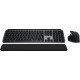 Logitech MX Keys S Combo for Mac clavier Souris incluse RF sans fil + Bluetooth QWERTY US International Aluminium, Noir