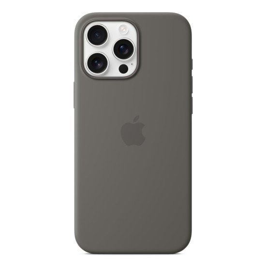 Apple Coque en silicone avec MagSafe pour iPhone 16 Pro Max - Gris minéral