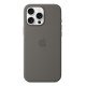 Apple Coque en silicone avec MagSafe pour iPhone 16 Pro Max - Gris minéral