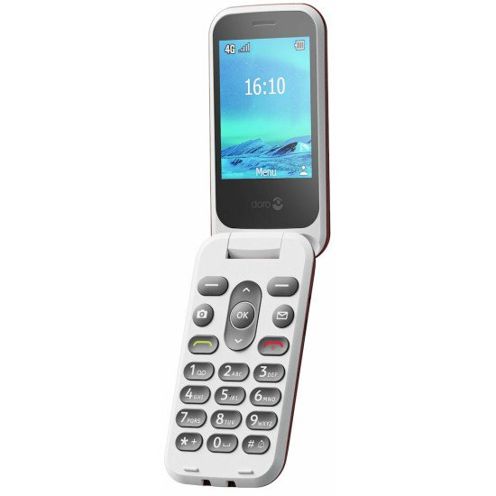 Doro 2880 124,1 g Rouge, Blanc Téléphone numérique