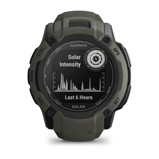 Garmin Instinct 2X Solar 2,79 cm (1.1") MIP 50 mm Numérique 176 x 176 pixels Écran tactile Vert GPS (satellite)