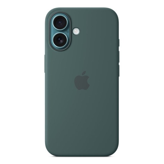 Apple Coque en silicone avec MagSafe pour iPhone 16 - Vert lacustre