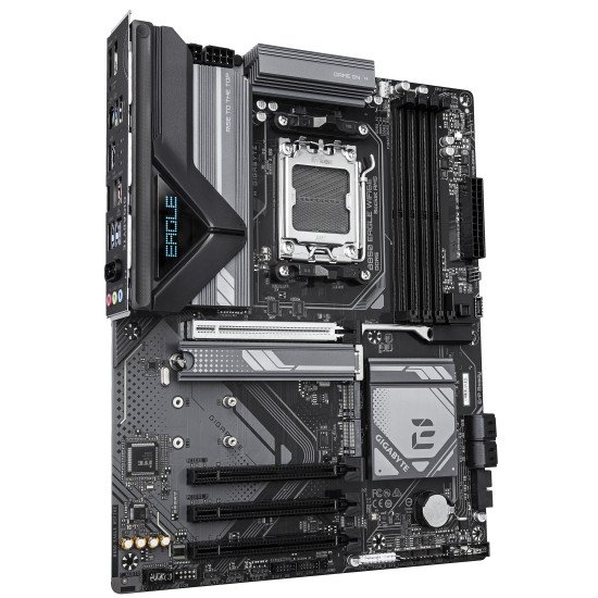 GIGABYTE B850 EAGLE WIFI6E Carte Mère - AMD Ryzen 9000 Series CPUs, VRM numérique 8+2+2 phases, jusqu'à 8200MHz DDR5 (OC), 1xPCIe 5.0 + 2xPCIe 4.0 M.2, LAN GbE, WIFI 6E, USB 3.2 Gen 2