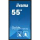 iiyama TF5539AS-B1AG affichage de messages Écran plat de signalisation numérique 138,7 cm (54.6") LED 500 cd/m² 4K Ultra HD Noir Écran tactile Intégré dans le processeur Android 24/7