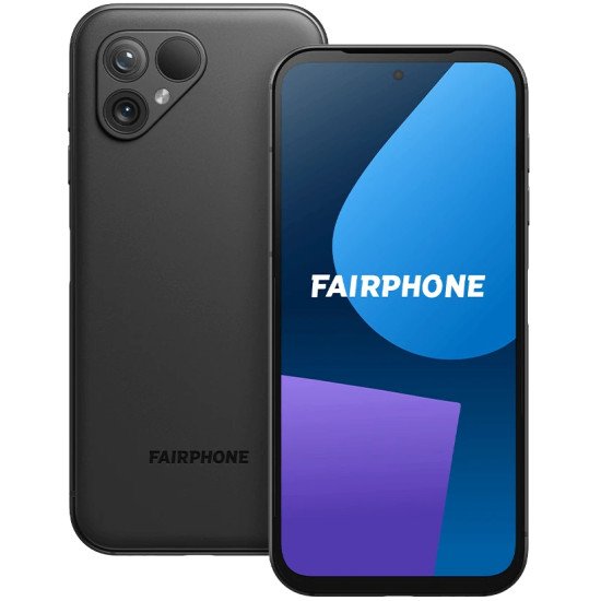 Fairphone F5FPHN-1ZW-EU1 smartphone 16,4 cm (6.46") Double SIM Android 13 5G USB Type-C 6 Go 128 Go 4200 mAh Noir