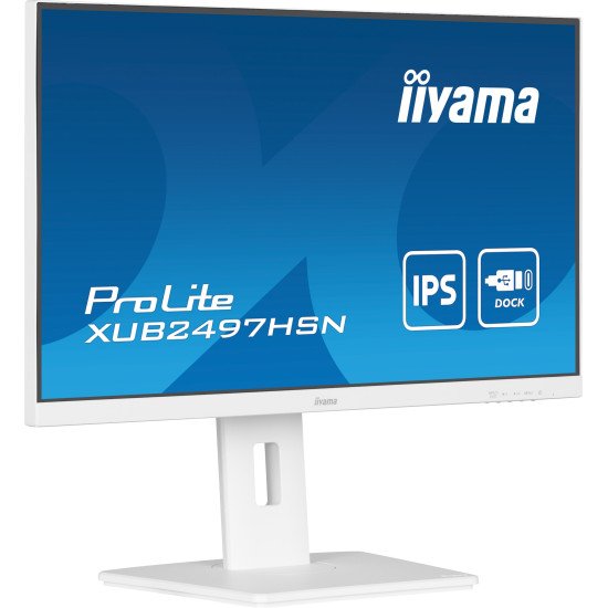 iiyama ProLite XUB2497HSN-W1 écran PC 60,5 cm (23.8") 1920 x 1080 pixels Full HD LED Blanc