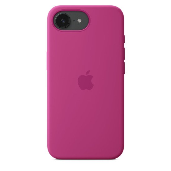 Apple Coque en silicone pour iPhone 16e – Fuchsia