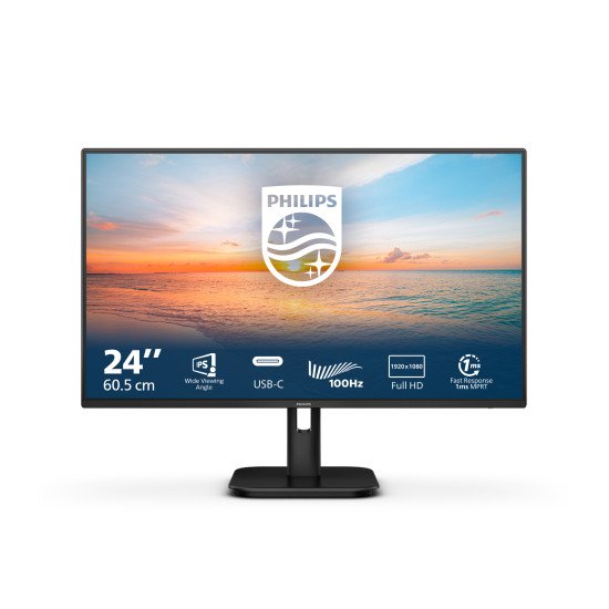 Philips 1000 series 24E1N1300A/00 écran PC 60,5 cm (23.8") 1920 x 1080 pixels Full HD LCD Noir