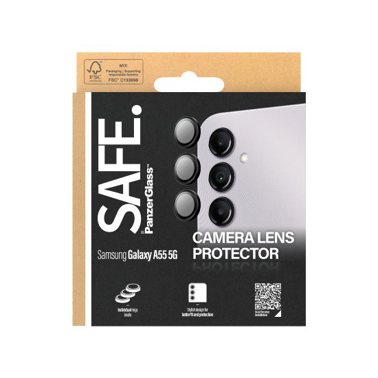 PanzerGlass SAFE. by PG Camera Protector Samsung New A54 5G Black Protection d'écran transparent 1 pièce(s)