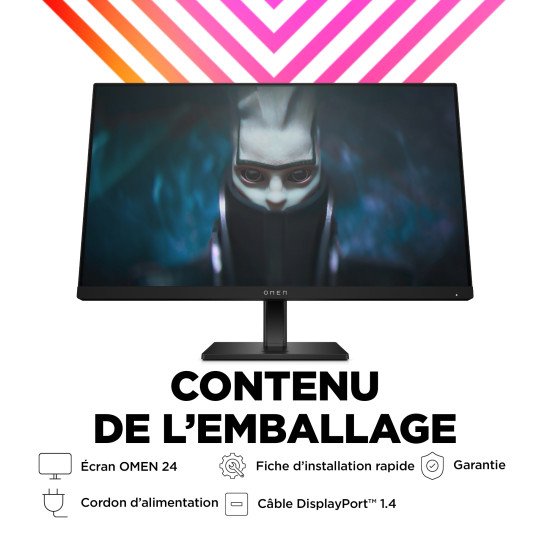 OMEN by HP Écran gamer FHD 165 Hz OMEN 23,8 pouces - OMEN 24