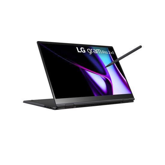 LG Gram Pro 16T90SP Intel Core Ultra 7 155H Hybride (2-en-1) 40,6 cm (16") Écran tactile WQXGA+ 16 Go LPDDR5x-SDRAM 1 To SSD Wi-Fi 6E (802.11ax) Windows 11 Pro Noir