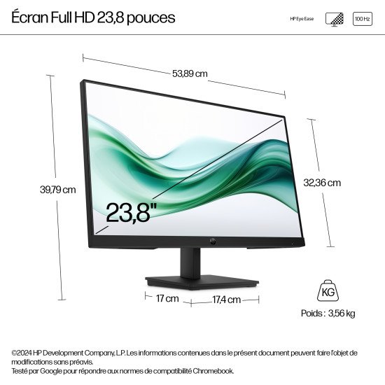 HP Series 3 Pro Moniteur FHD 23,8 pouces - 324pv