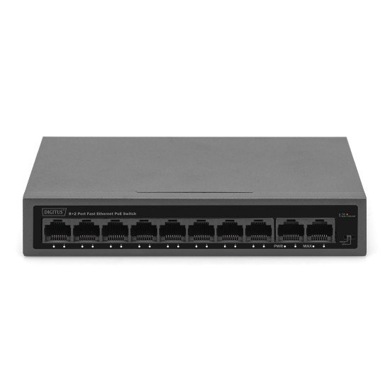 Digitus Commutateur 8+2 ports PoE FE