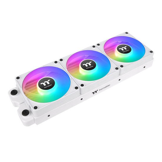 Thermaltake CL-F190-PL12SW-A système de refroidissement d'ordinateur Boitier PC Ventilateur 12 cm Blanc 3 pièce(s)