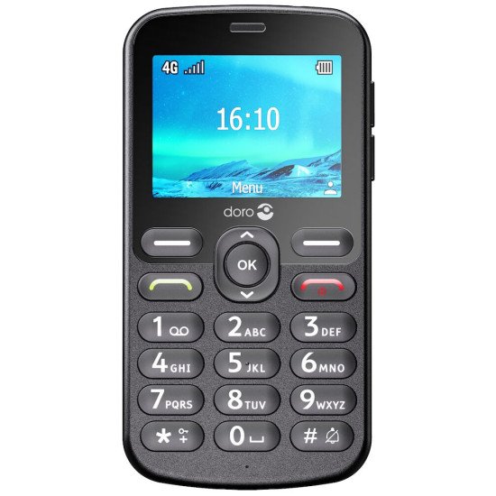 Doro 1880 113,7 g Noir Téléphone d'entrée de gamme