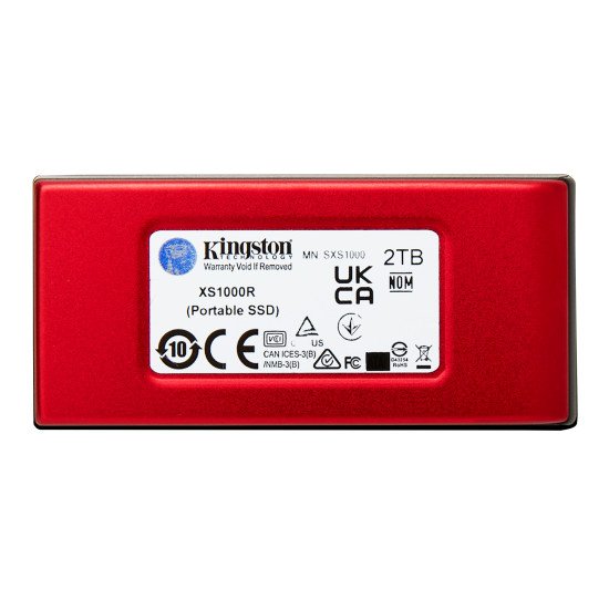 Kingston Technology 2To SSD portable XS1000 USB 3.2 Gen 2, Rouge