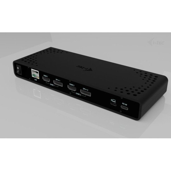 i-tec Universal Dual 4K Display Docking Station + Power Delivery 85W