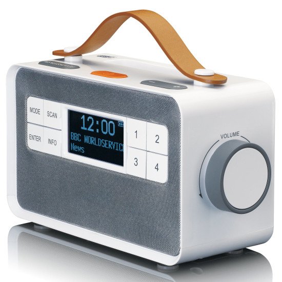 Lenco PDR-065WH Radio portable Numérique Blanc